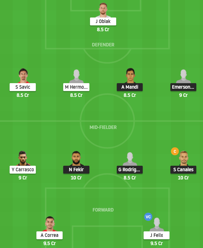 RB vs ATL Dream11 Prediction Team – La Liga, 12 April 2021 1 Screenshot 2021 04 11 190709