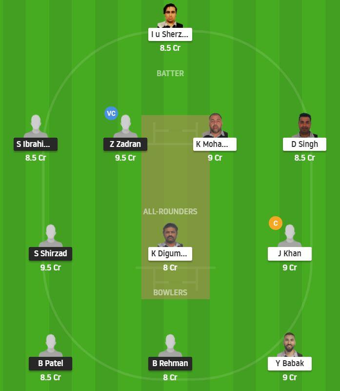 JKP vs AF Dream11 Prediction Team 5 August