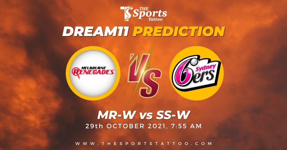 MR-W vs SS-W Dream11 Prediction Today Match – WBBL 2021 – Live Score Team News Top Picks 1 MR-W vs SS-W