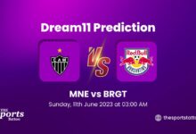 MNE vs BRGT Dream11 Football Prediction, Brazilian Serie A 2023, Fantasy Football, Top Picks, Broadcast, Predicted XI