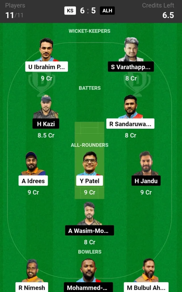 KS vs ALH Dream11 Prediction Today Match