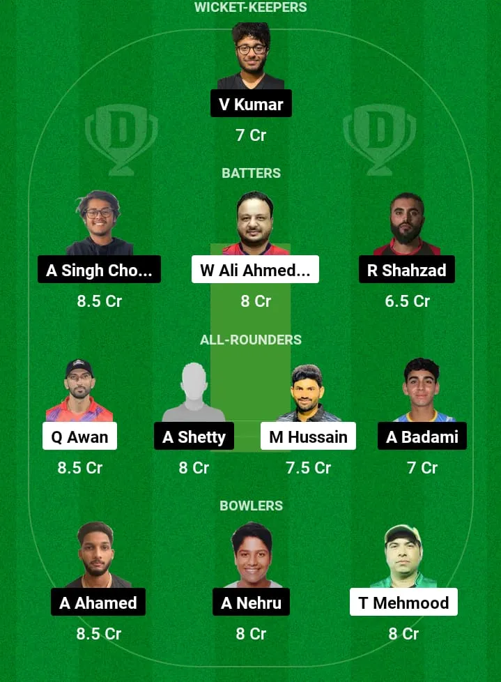 ARC vs DCS Dream11 Prediction