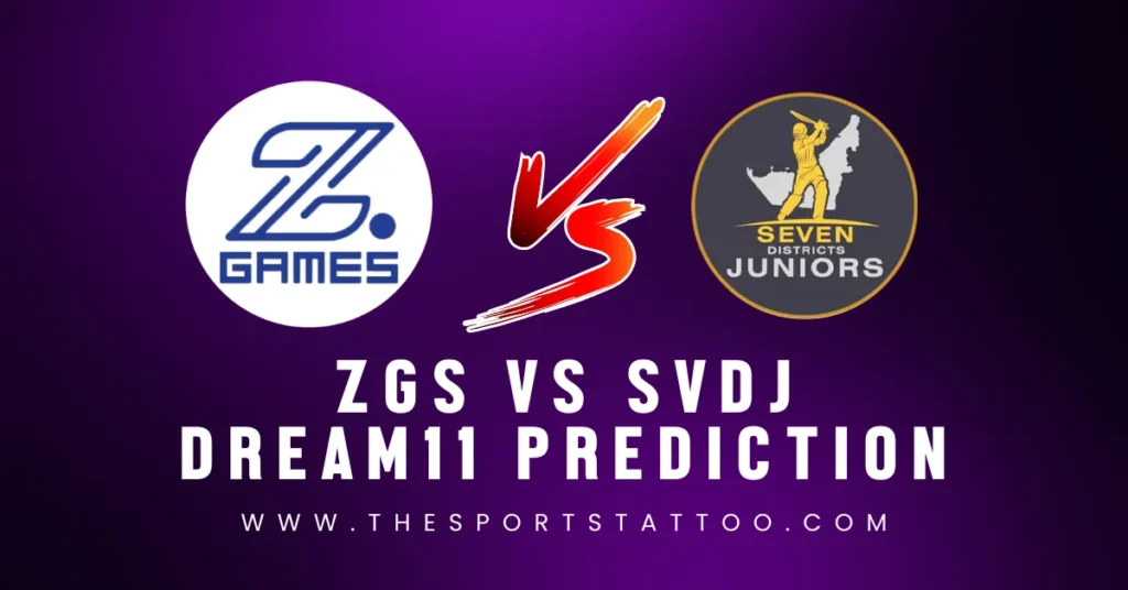 ZGS vs SVDJ Dream11 Prediction