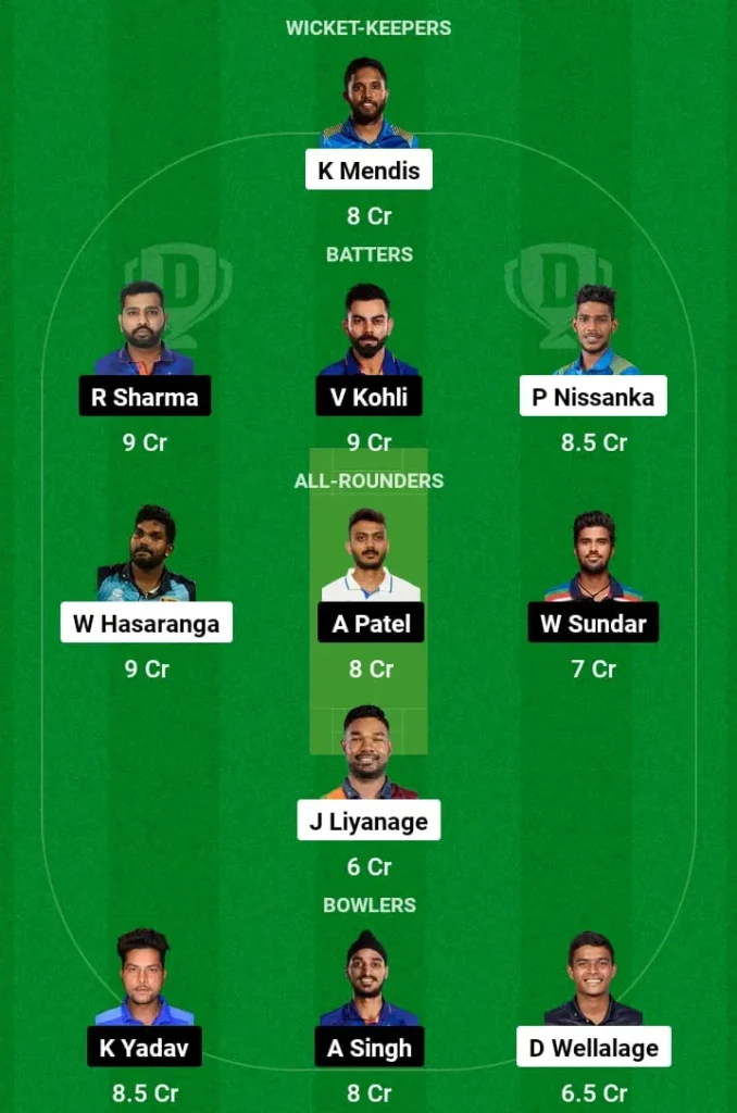 SL vs IND Dream11 Prediction