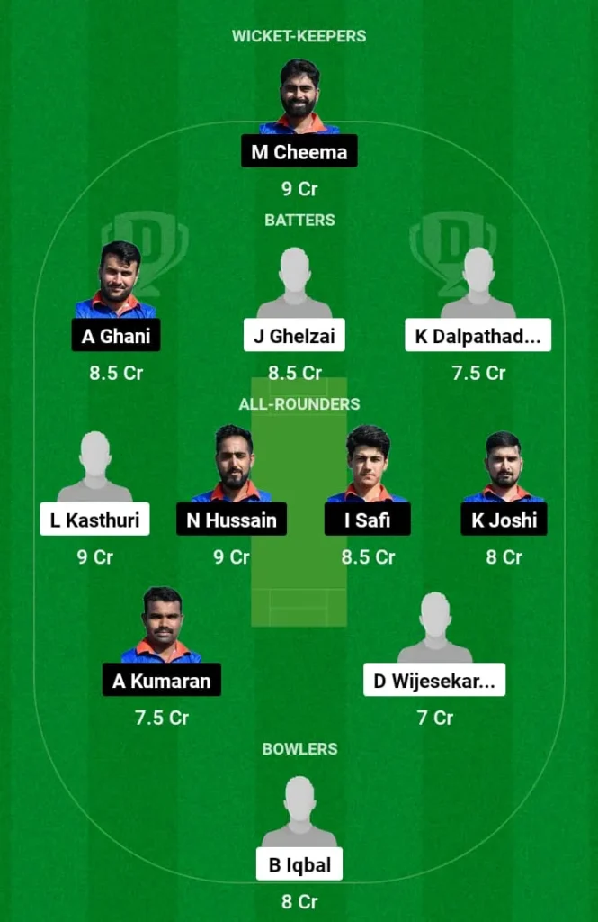 SNA vs ICCV Dream11 Prediction