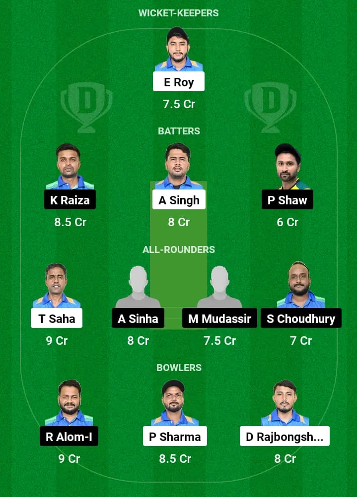 BCC vs SGC Dream11 Prediction