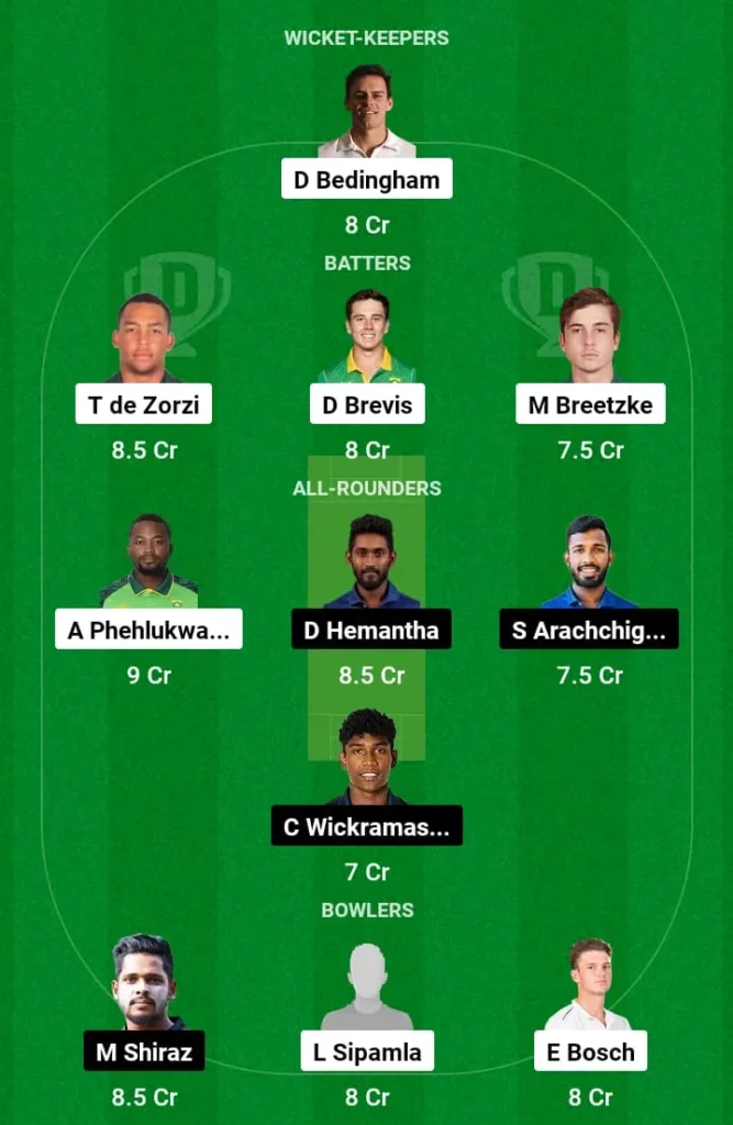 SA-A vs SL-A Dream11 Prediction