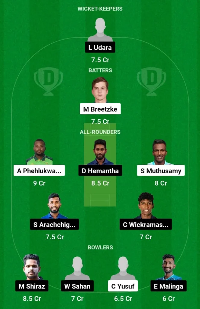 SA-A vs SL-A Dream11 Prediction