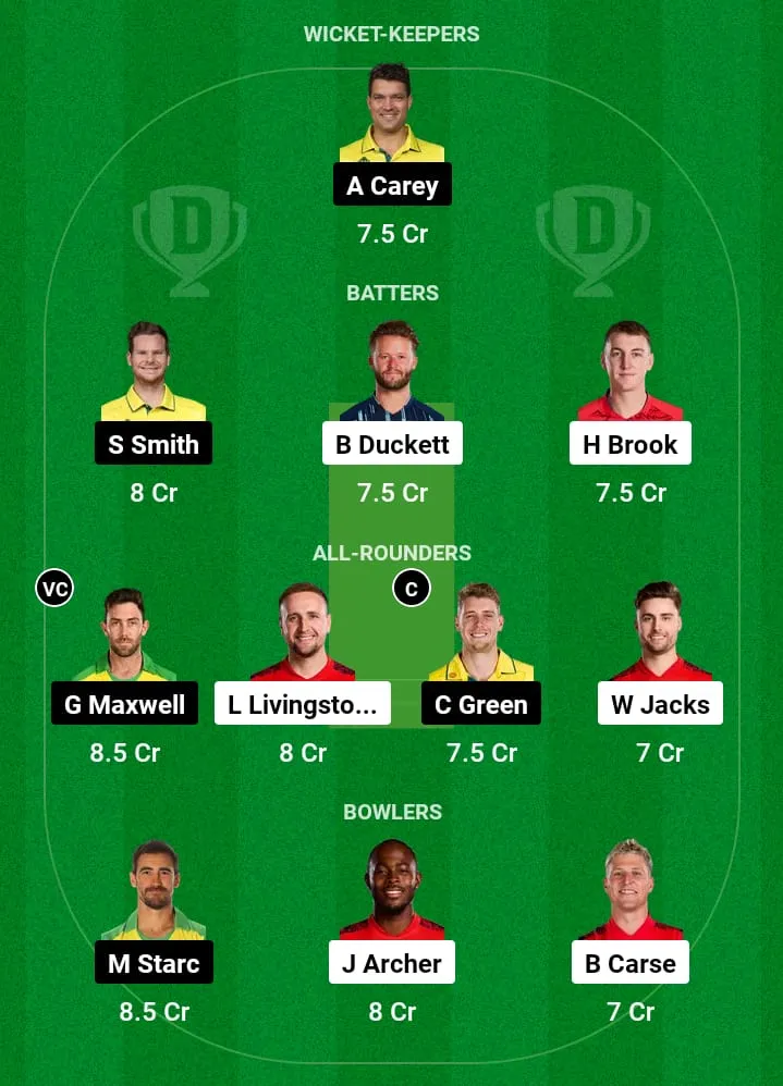 ENG vs AUS Dream11 Prediction