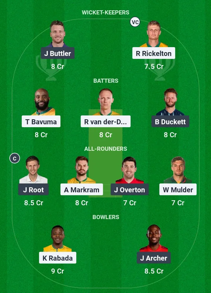 SA VS ENG DREAM11 PREDICTION: FANTASY CRICKET TIPS, PLAYING XI, PITCH REPORT, MATCH 11, ICC CHAMPIONS TROPHY 2025 – 1st MARCH 2025