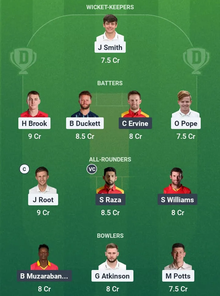 ENG vs ZIM Dream11 Prediction: Fantasy Tips, Playing XI & Pitch Report for Match 1 of Zimbabwe tour of England 1 ENG vs ZIM Dream11 Prediction