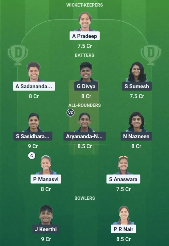 SAP vs PEA Dream11 Prediction: Fantasy Tips, Playing XI & Pitch Report for Match 16 of Kerala T20 Women’s Challenger Trophy 1 SAP vs PEA Dream11 Prediction