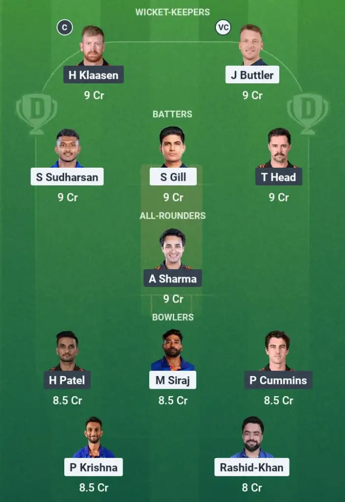 GT vs SRH Dream11 Prediction: Fantasy Tips, Playing XI & Pitch Report for Match 51 of Indian Premier League 2025 1 GT vs SRH Dream11 Prediction