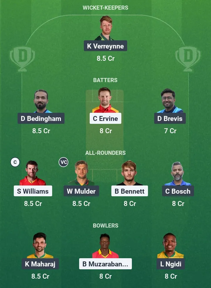 ZIM vs SA Dream11 Prediction: Fantasy Tips, Playing XI & Pitch Report for Match 1 of South Africa tour of Zimbabwe 1 ZIM vs SA Dream11 Prediction