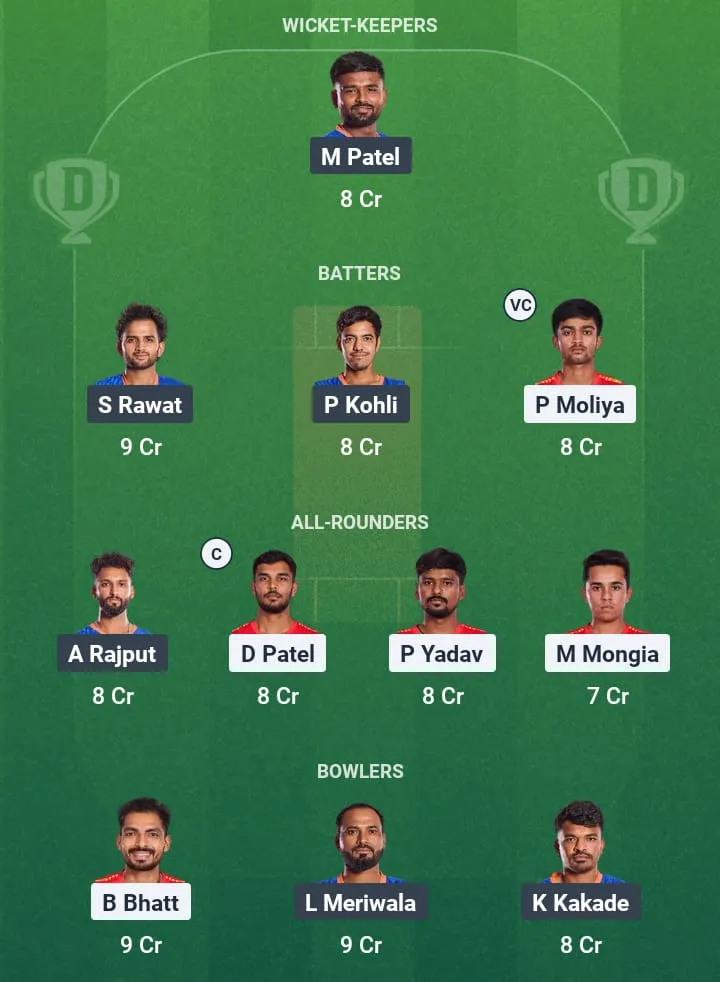 PTP vs DDZ Dream11 Prediction: Fantasy Tips, Playing XI & Pitch Report for Match 12 of Baroda Premier League 1 PTP vs DDZ Dream11 Prediction