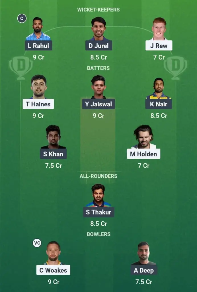 ENG-L vs IND-A Dream11 Prediction: Fantasy Tips, Playing XI & Pitch Report for Test Match 2 of England Lions vs India A Test 1 ENG-L vs IND-A Dream11 Prediction