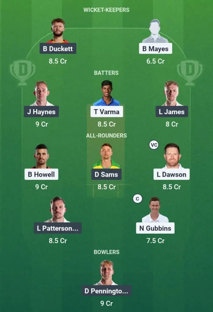 HAM vs NOT Dream11 Prediction