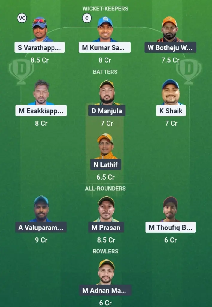 KRM vs NCMI Dream11 Prediction