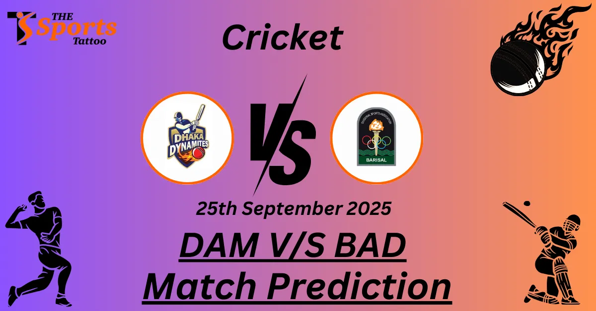 DAM vs BAD Match Prediction