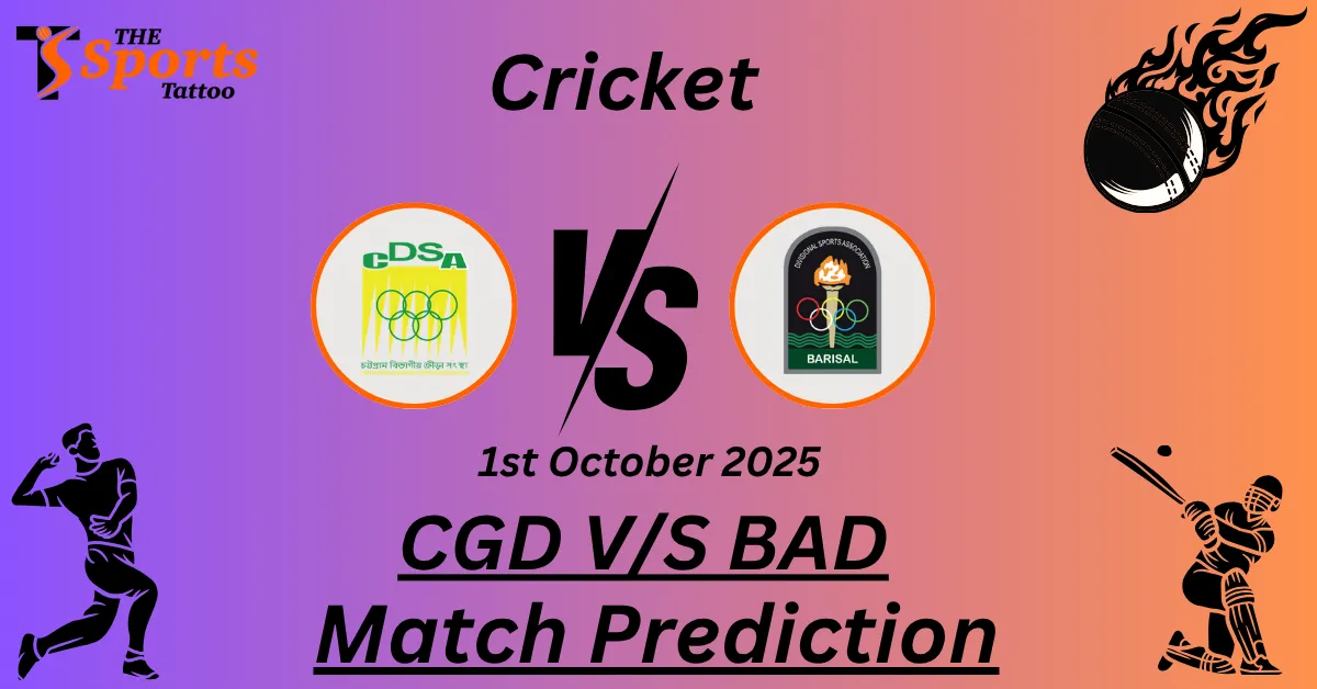 CGD vs BAD Match Prediction